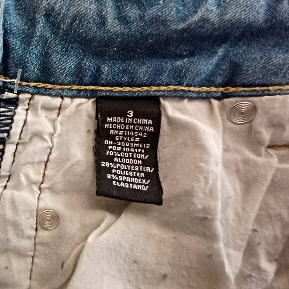 Dollhouse Juniors Side Stripe Skinny Ankle Denim Blue Jeans - Picture 5 of 10